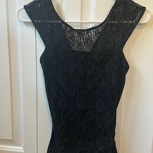 Black sleeveless Express shirt